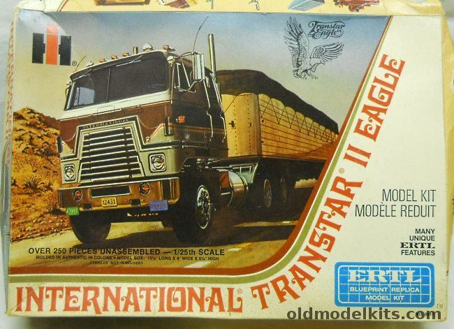 ERTL 1/25 International Transtar II Eagle Semi Truck, 8017 plastic model kit